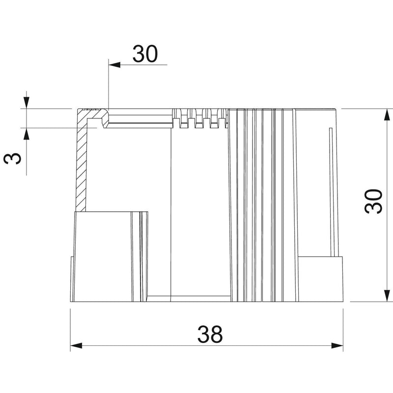 OBO Bettermann - Endtülle für Installationsrohre Rohrendtülle 129 TB PG29 teilbar, PG