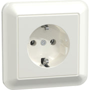 Merten - Steckdose SCHUKO-Steckdose pws/gl MEG2301-1219 volle Abdeckplatte
