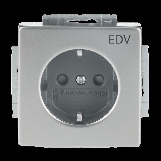 Busch-Jaeger - Steckdose SCHUKO-Steckdose eds 20 EUCKS/DV-866 mit Aufdruck EDV
