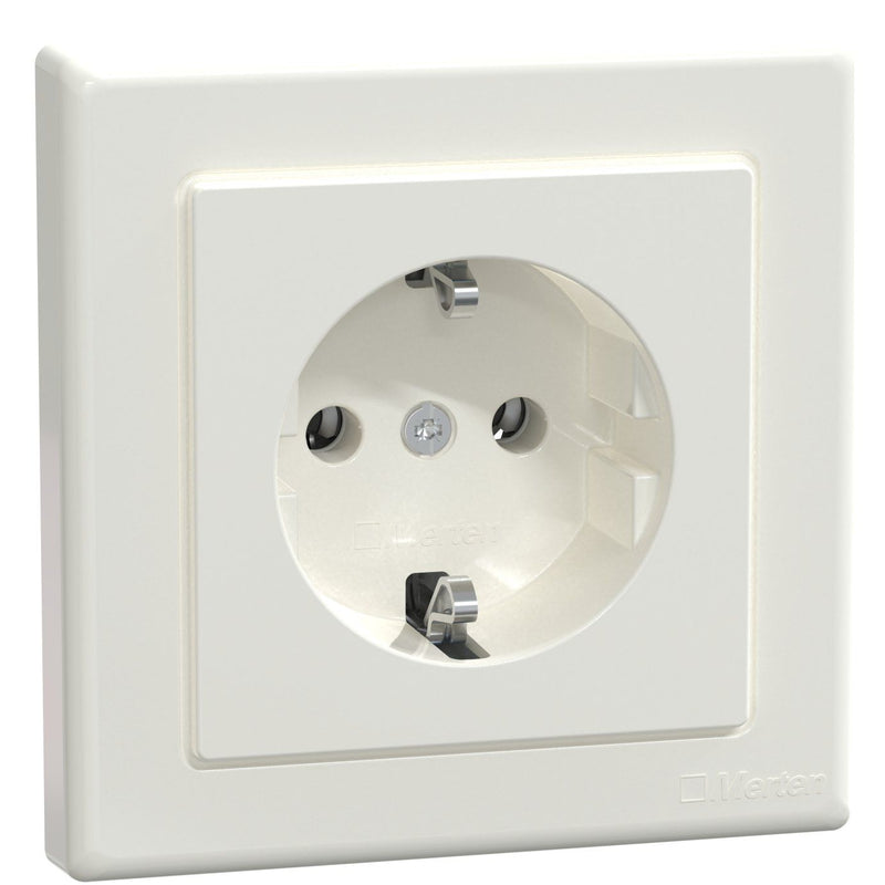 Merten - Steckdose SCHUKO-Steckdose pws MEG2401-1519 volle Abdeckplatte