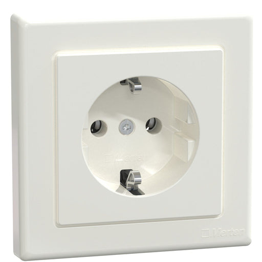 Merten - Steckdose SCHUKO-Steckdose pws MEG2401-1519 volle Abdeckplatte