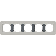 Gira - Abdeckrahmen 5fach 0215422 Grau/Anthrazit