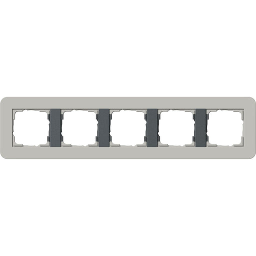 Gira - Abdeckrahmen 5fach 0215422 Grau/Anthrazit
