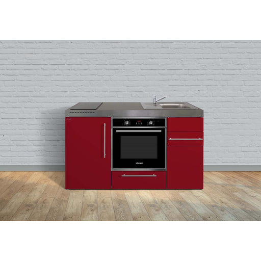Stengel - Mini-Küche Miniküche Premiumline MPBBR150BOGKFliBreS Bordeauxrot