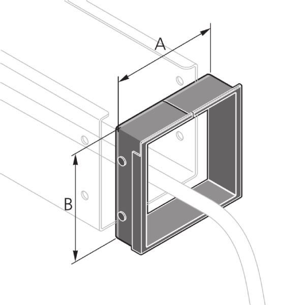 Pflitsch - Kabelschutz für Installationskanal Kanal-Kantenschutz KSP 50/50 TPE − 25 Stück