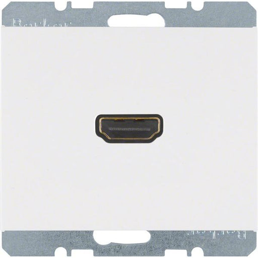 Berker - Einsatz/Abdeckung für Kommunikationstechnik Steckdose High Definition 3315437009 90Grad polarws gl