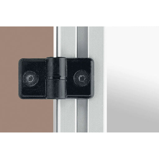 Item - Verbinder für Stiel/Profilschiene Scharnier 0.0.026.12 rechts, schwarz