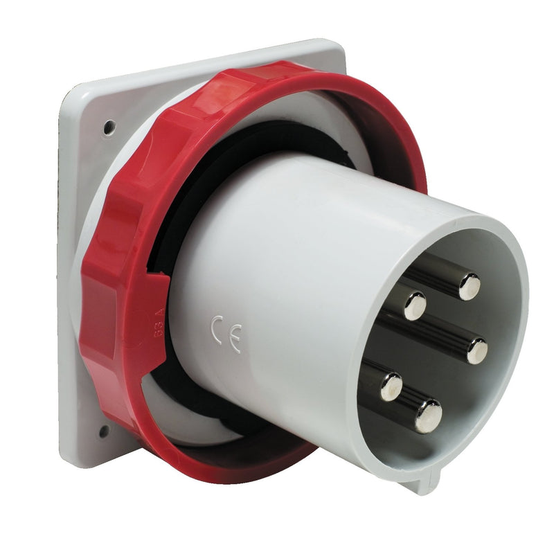 Schneider Electric - CEE-Gerätestecker (IEC 60309) Anbaugerätestecker 81882 gerade, 63A, 3p+E