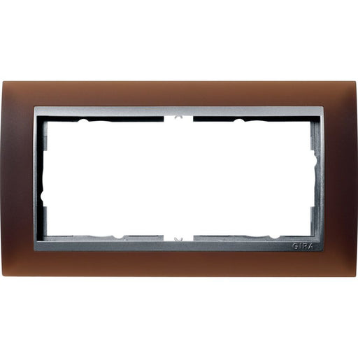 Gira - Abdeckrahmen 2f.opak dbr 100259