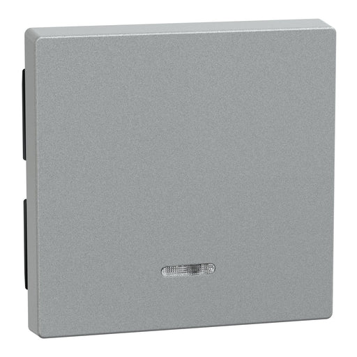 Merten - Abdeckung/Bedienelement für Installationsschalterprogramme Wippe Kontr.Fenster alu 431060 f.Schal.Tast.Einsatz