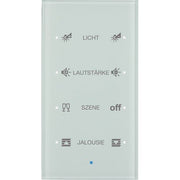 Berker - Bussystem-Tastsensor Glas-Sensor 4fach 75144930 polarweiß