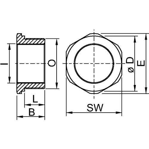 Stahl - Erweiterungs-/Reduzierring Reduzierung CMP-737-D-T2-M2-5 CMP-737D