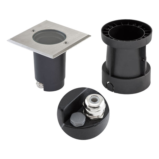 EVN Lichttechnik - Bodeneinbauleuchte quadr. 679435EV IP67-GU10 35W/230V