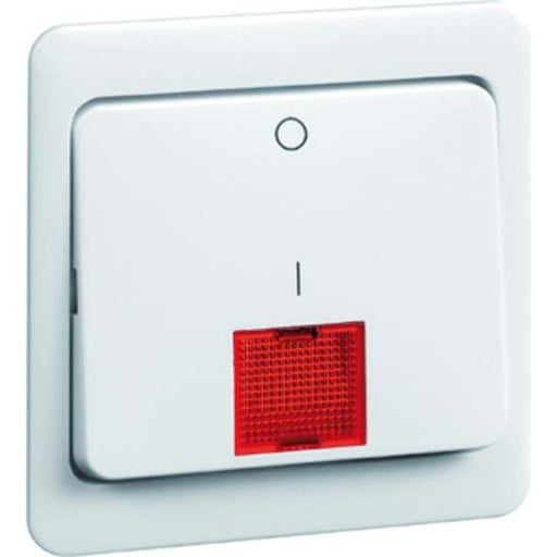Peha - Abdeckung/Bedienelement für Installationsschalterprogramme Wippe D 80.642 Z WU GLK W 2p, m.Linse, weiß