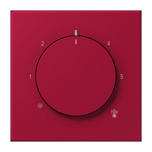 Jung - Abdeckung/Bedienelement für Installationsschalterprogramme Abdeckung für Thermostat LC 1749 BF 229 rouge carmin (32100)