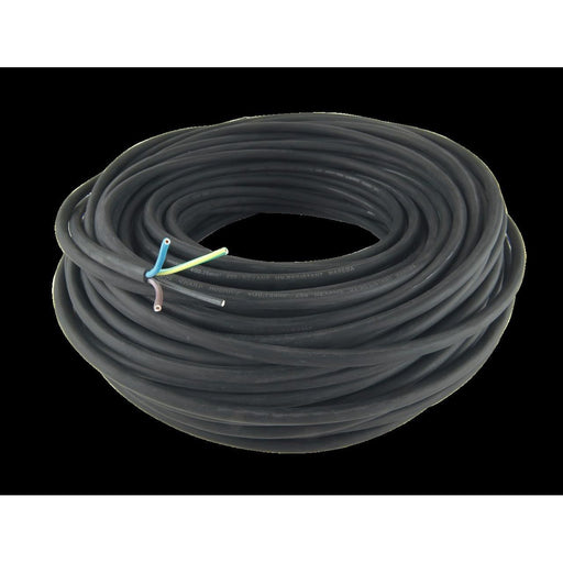 Warema Sonnen - Energiekabel < 1 kV, für feste Verlegung Leitung H05RR-F4G 0,75 614152 schwarz,500m Trommel