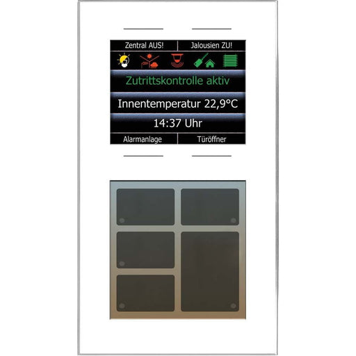 Issendorff - Bussystem-Tastsensor Glas-Tastenfeld LCN - GT10DW ws 10Ta.6LED 2,8Disp − 1 Stück