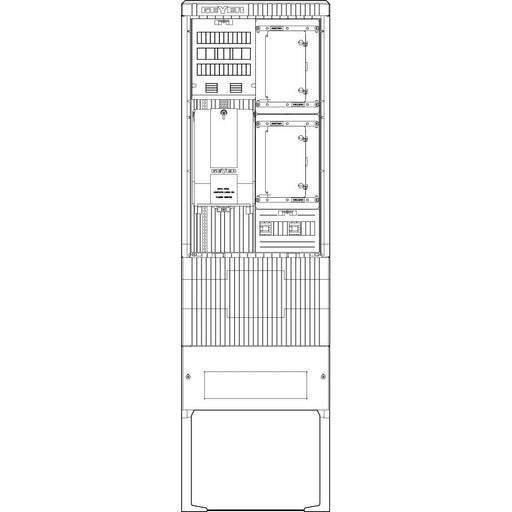 ABN - Zähler-Komplettschrank Zähleranschlusssäule SZ205ZZ2506 2 ZP 5pol