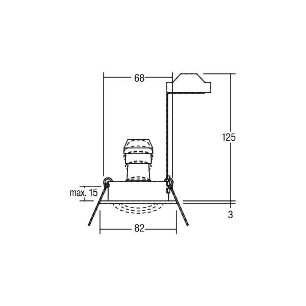 Brumberg Leuchten - Downlight/Strahler/Flutlicht Einbaustrahler GU10 36143650