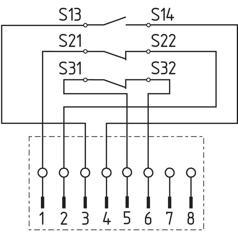 Schmersal - Magnetischer Näherungsschalter Sicherheits-Sensor BNS 16-12ZR-ST1