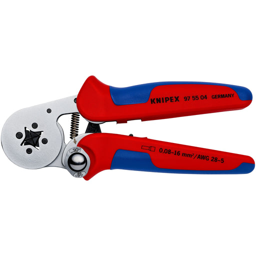 Knipex - Presswerkzeug Kabelschuhe/Verbinder, Aderendhülsen, Schirmanschluss Aderendhülsen-Presszange 97 55 04 SB 0,08-10+16qmm