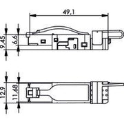 Telegärtner - Modularer Steckverbinder STX RJ45 Stecker 100007453 AWG22-26 Cat.6 sw
