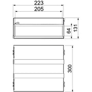 OBO Bettermann - Brandabschottung Brandschutzbox PMB 620-4 A2 vierseitig