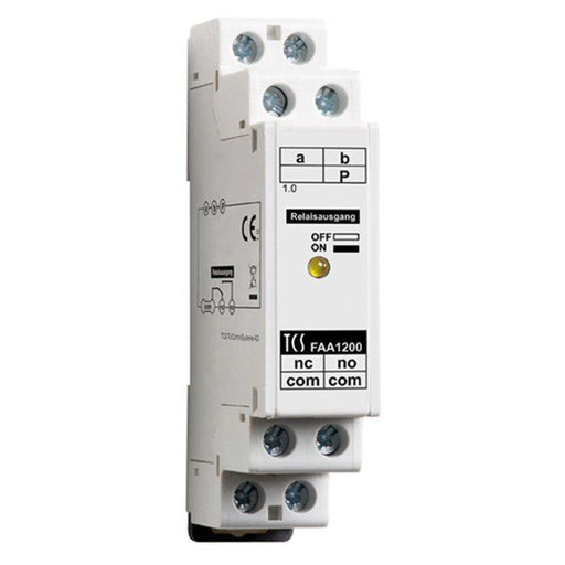 TCS Tür Control - Zusatzgerät für Türkommunikation Türöffner-Relais FAA1200-0400 f. Hutschiene − 1 Stück