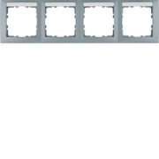 Berker - Abdeckrahmen Rahmen 4fach alu lack 10249959