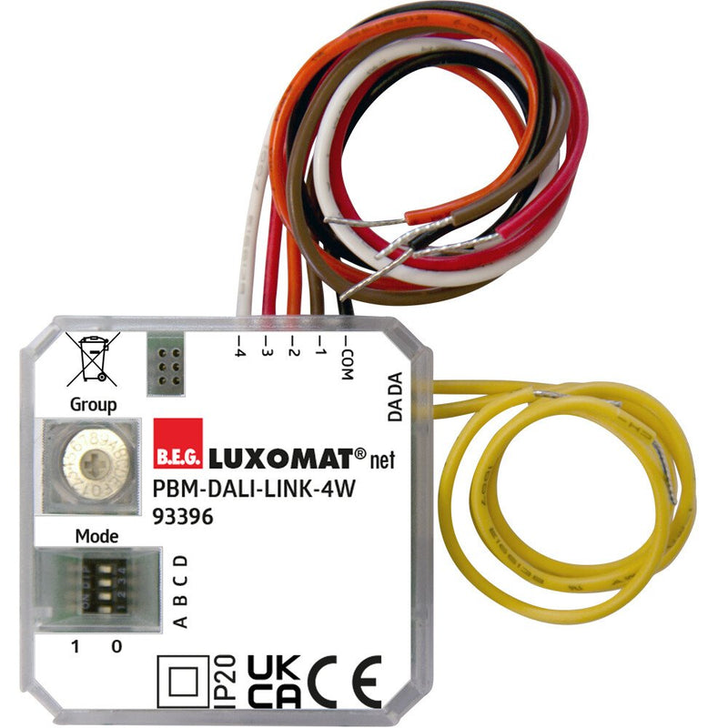 BEG Brück Electronic - Bussystem-Binäreingang Tasterschnittstelle PBM-DALI-LINK-4W ws DALI-LINK