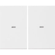Berker - Abdeckung/Bedienelement für Installationsschalterprogramme Tast-Abdeckung 2f. pws 80960379