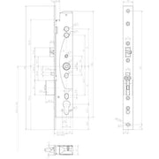 Assa Abloy effeff - Elektrischer Türöffner Mediator Schloss 609-302PZ-----1 Rohrrah.,Dornm.40mm