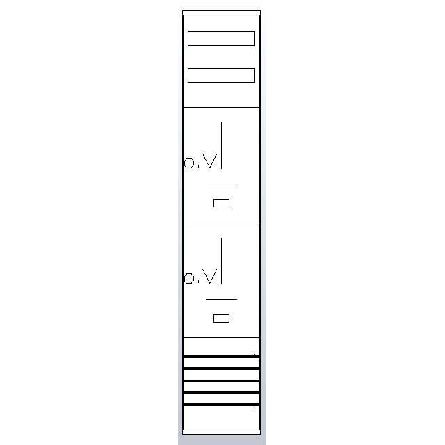 ABN - Zählerfeld Zählerplatz Z19002 3Pkt 2Z