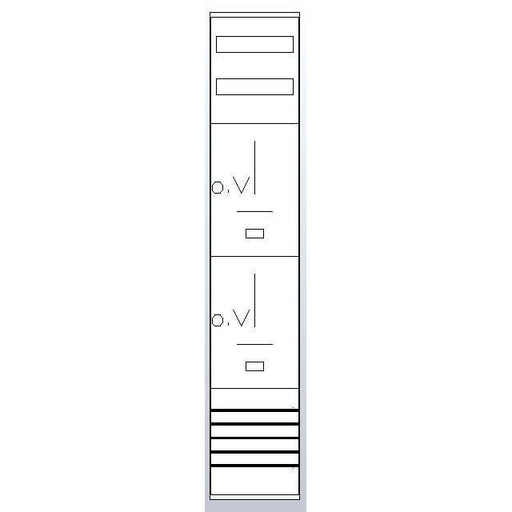 ABN - Zählerfeld Zählerplatz Z19002 3Pkt 2Z
