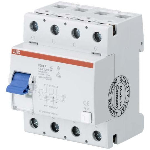 ABB Stotz S&J - Fehlerstrom-Schutzschalter FI-Schutzschalter F204A-125/0,5L 125A,500mA,N links