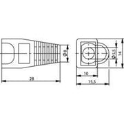 Telegärtner - Knickschutz Knickschutztülle rot 100001196 für MP8 (D=5,5)A07 − 100 Stück