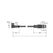 Turck - Konfektioniertes Sensor-Aktor-Kabel Aktuator- u. Sensorleitung PKW4M-5-RSC4.4T/TXL PUR