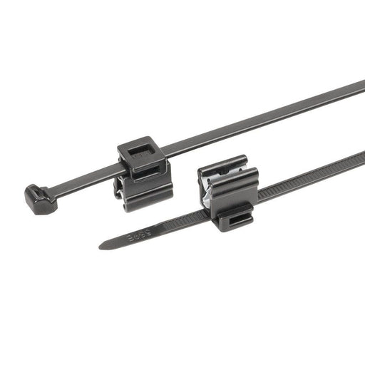 HellermannTyton - Kabelbinder Befestigungsbinder T50ROSEC4B-MC5-BK-D1 Edgeclip − 500 Stück