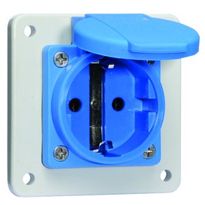 Bals Elektrotech - Schutzkontakt-Anbausteckdose Schutzkont.-Anbausteckdose 71108 16A IP44 blau