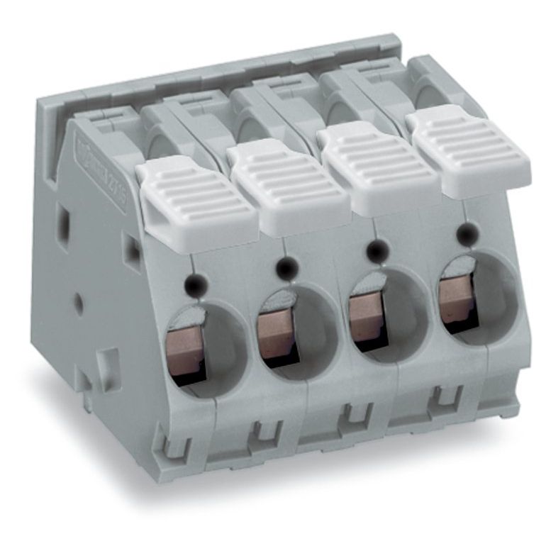 WAGO - Leiterplattenklemme Hebel 2716-155 16mm²,grau − 20 Stück
