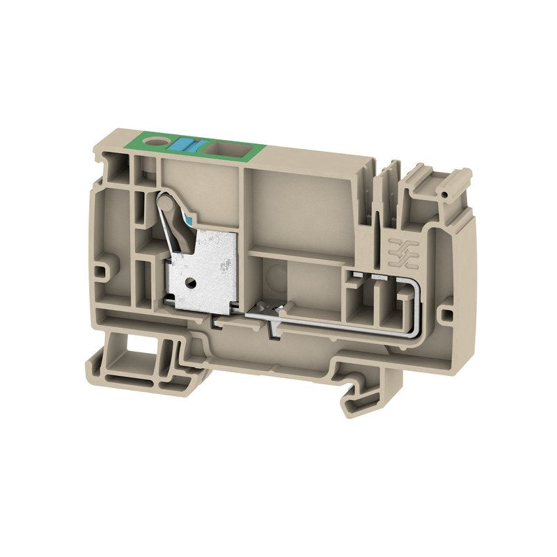 Weidmüller - Durchgangs-Reihenklemme Klemme AAP21 10 FE PUSH IN, 10 mm² − 20 Stück