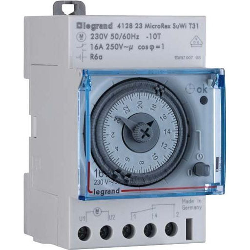 Legrand - Verteilerschaltuhr analog Tagesschaltuhr sync. Legrand 412809 230V 50Hz