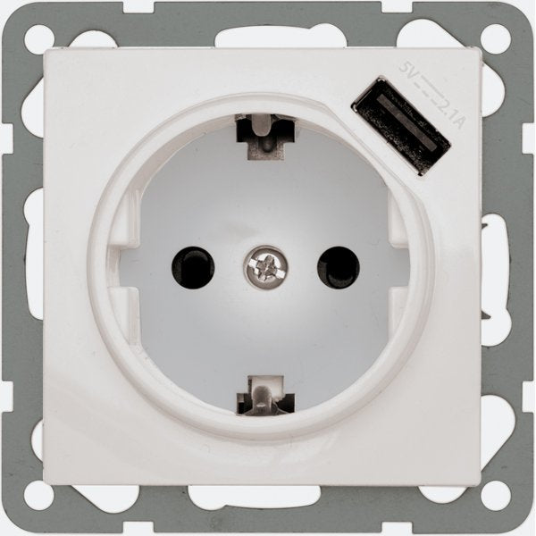 Peha - Elektronik-Gerät für Installationsschalterprogramme USB-Steckdose D 11.6511.70 SI USB