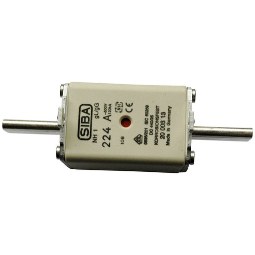 Siba - Messersicherung NH-Sicherungseinsatz 2000313.10 10A NH1/0 gG 500V − 3 Stück