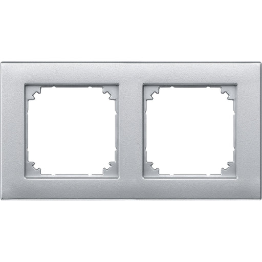 Merten - Abdeckrahmen Rahmen 2f.alu 488260 bündiger Einbau