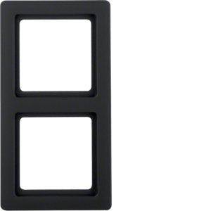 Berker - Abdeckrahmen Rahmen anth/samt 10126086 2fach