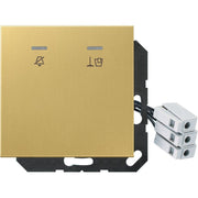 Jung - Abdeckung/Bedienelement für Installationsschalterprogramme Hotelabdeckung ME CU KO5 M 24 C mit LED-Einheit 24 V