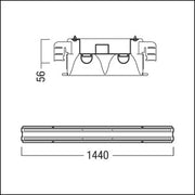 Zumtobel Group - Decken - /Wandleuchte Refurbishment Kit LE FE 2/49 #42189848 840