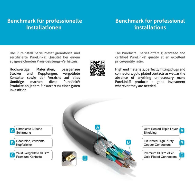 PureLink - Konfektioniertes A/V-Kabel HDMI Kabel 10m PI1000-100 PureInstall