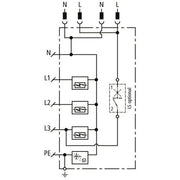 DEHN - Kombi-Ableiter für Energietechnik Kombi-Ableiter DSH ZP B2 LSG TT 255